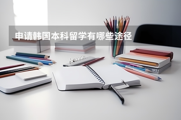 申请韩国本科留学有哪些途径