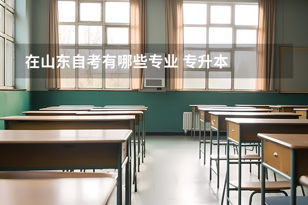 在山东自考有哪些专业 专升本