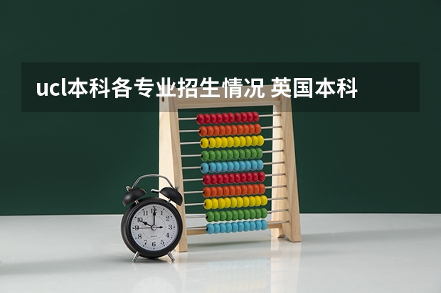 ucl本科各专业招生情况 英国本科大学申请事项详解
