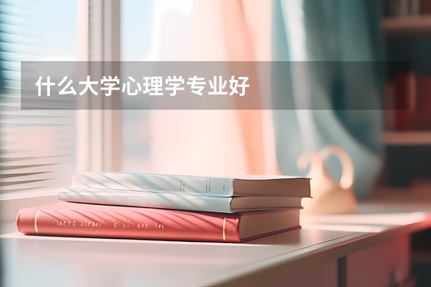 什么大学心理学专业好