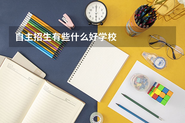 自主招生有些什么好学校