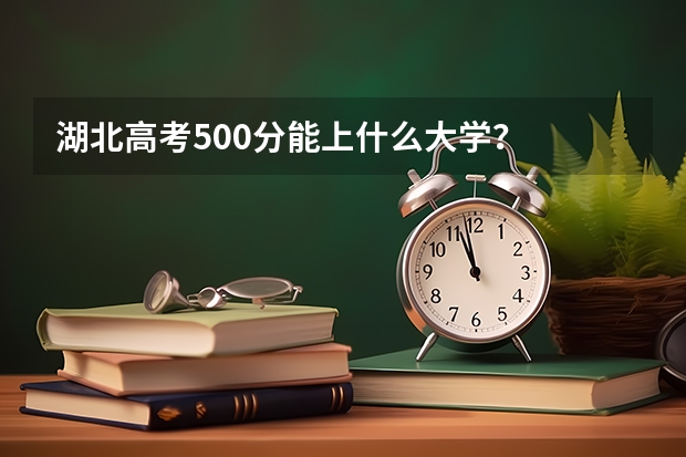 湖北高考500分能上什么大学？