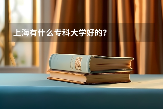 上海有什么专科大学好的?