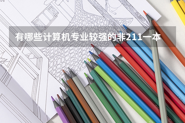 有哪些计算机专业较强的非211一本大学