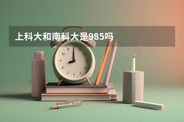上科大和南科大是985吗