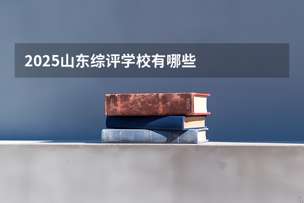 2025山东综评学校有哪些