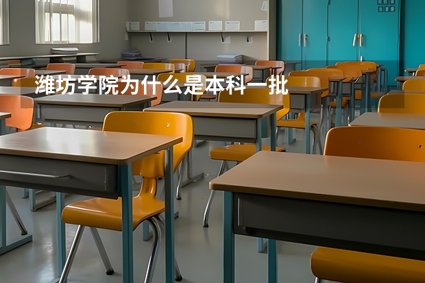 潍坊学院为什么是本科一批