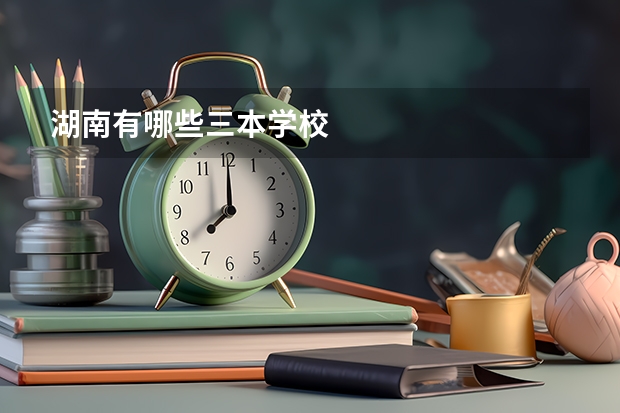 湖南有哪些三本学校