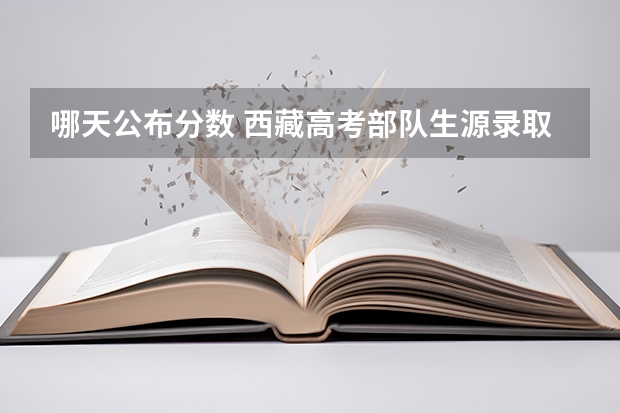 哪天公布分数 西藏高考部队生源录取分数线公布
